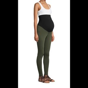 Time and Tru Womens Maternity Jeggings Size XXL 20 Sage Green New